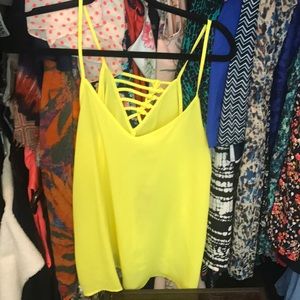 Yellow cami with cute back